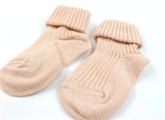 MP peach pink strømper bomuld (3-pak)